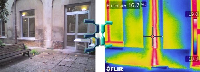 Ricerca colonna ascendente tubo del riscaldamento