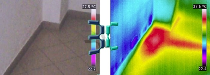 Ricerca punto esatto origine perdita da tubazione acqua calda 