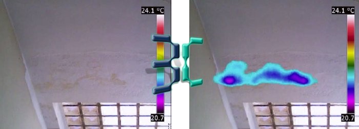  Individuazione punto esatto infiltrazione acqua la lucernario  