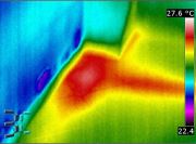 Esempio di termografia in infrarosso